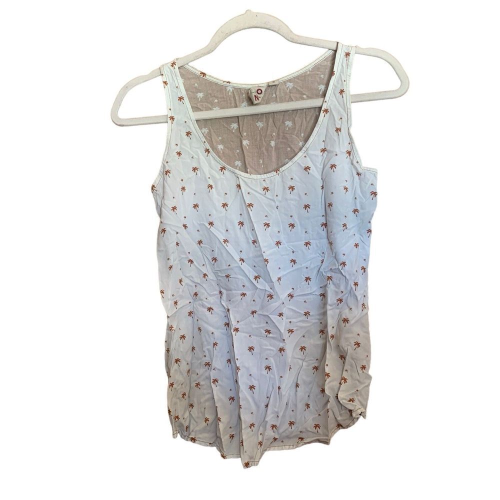 Anthropologie Dolan Womens Size XS Multicolor Palm Tree Print Tank Top Blouse